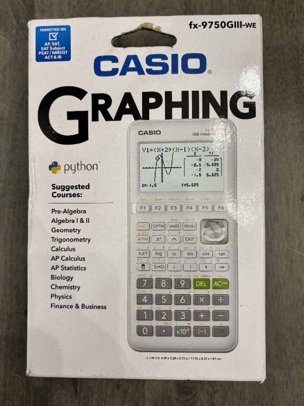 Graphing Calculator-Casio NEW White